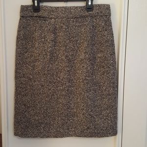 J. Crew Tweed Pencil Skirt with Pocket Size 6